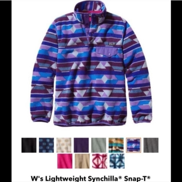 Patagonia Rare Southwest Pattern Synchilla Snap-T Fleece Jacket Women's Small S - Picture 5 of 11